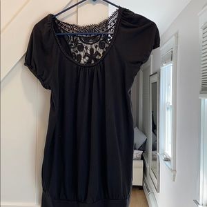 Black maternity blouse